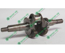 Колінвал м/б 168F/170F(6,5/7Hp)(під шліци, Ø20mm) (з шестернями)