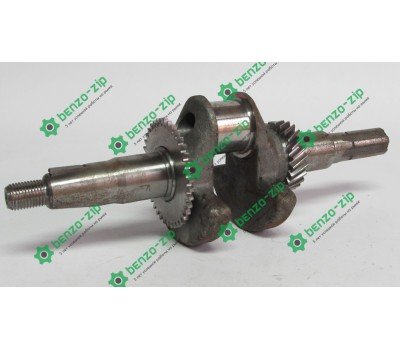 Колінвал м/б 168F/170F(6,5/7Hp)(під шліци, Ø20mm) (з шестернями)