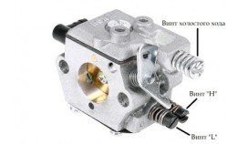 Як відрегулювати карбюратор на бензопилі
