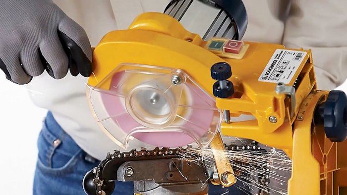 Як поправити шину бензопили 