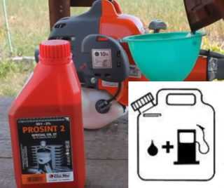 Як розбавляти масло для бензопили